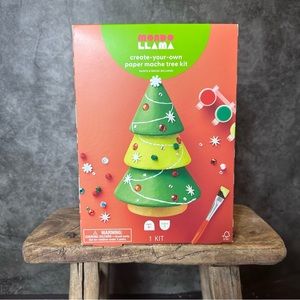 Mondo Llama Paper Mache Christmas Tree
